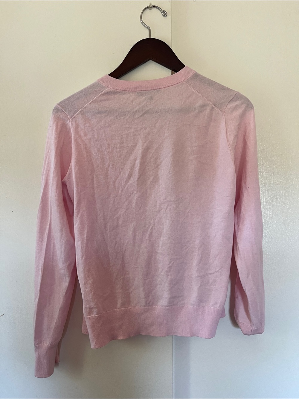 J. Crew Light Pink Button-Front Cardigan - Picture 4 of 4